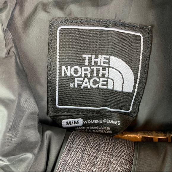 The North Face Full Zip Jacket Hooded Hyvent Goose Down Belt Gray Women’s Medium - Picture 3 of 11